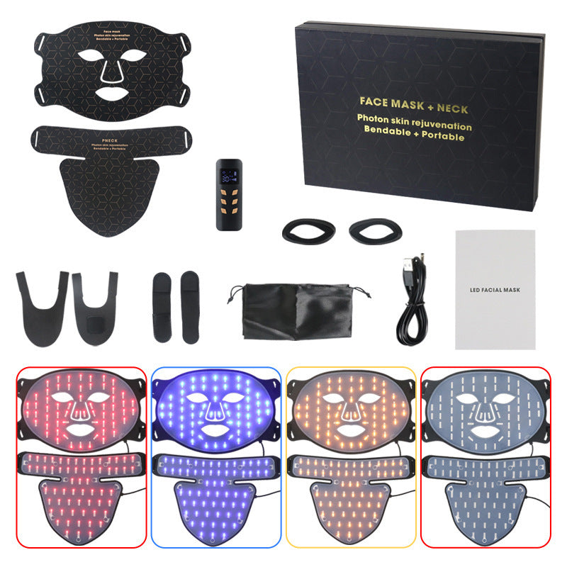 Silicone LED Facial Mask Device