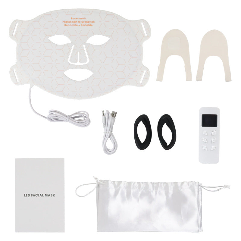 Silicone LED Facial Mask Device