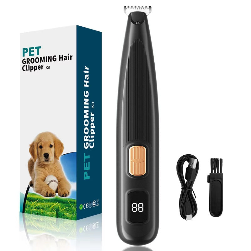 Rechargeable Pet Hair Trimmer with LED Light