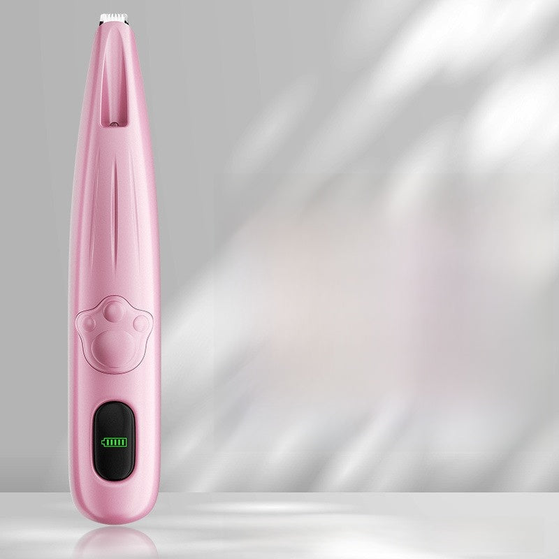 Rechargeable Pet Hair Trimmer with LED Light