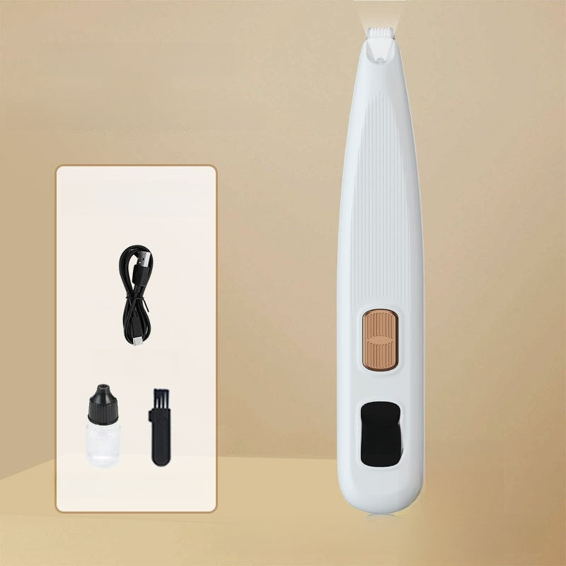 Rechargeable Pet Hair Trimmer with LED Light