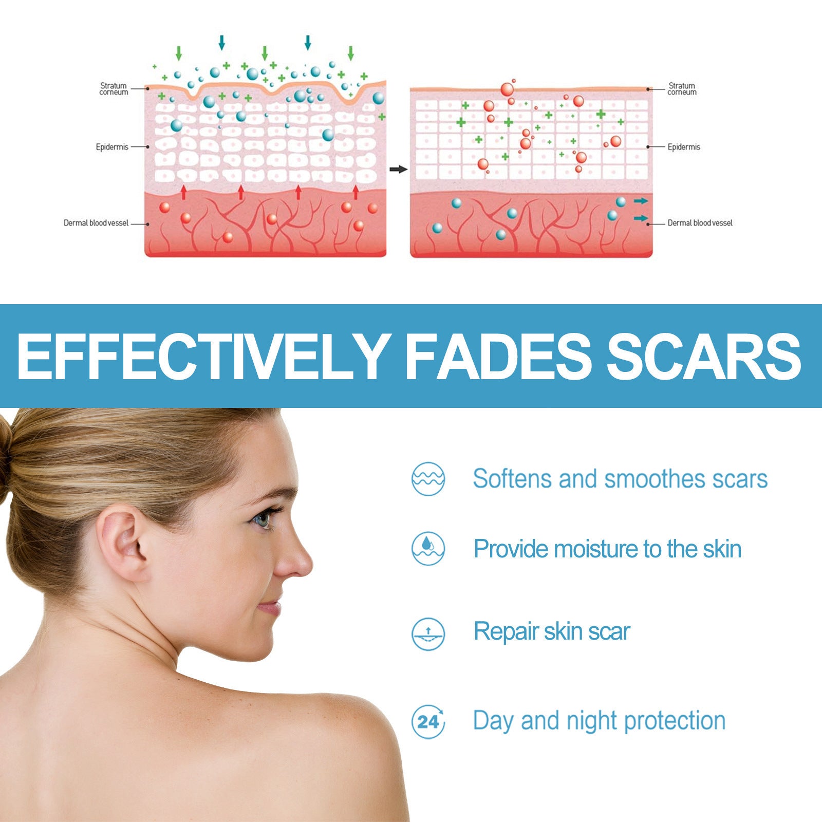 Silicone Scar Care Skin Moisturizing Stick