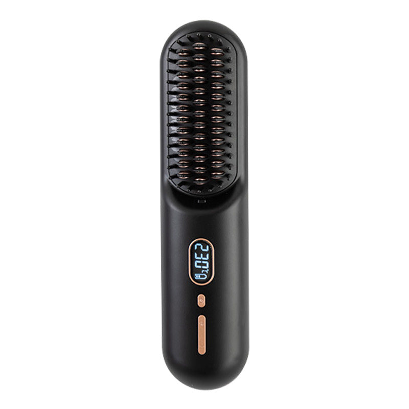 Wireless negative ion hair straightener