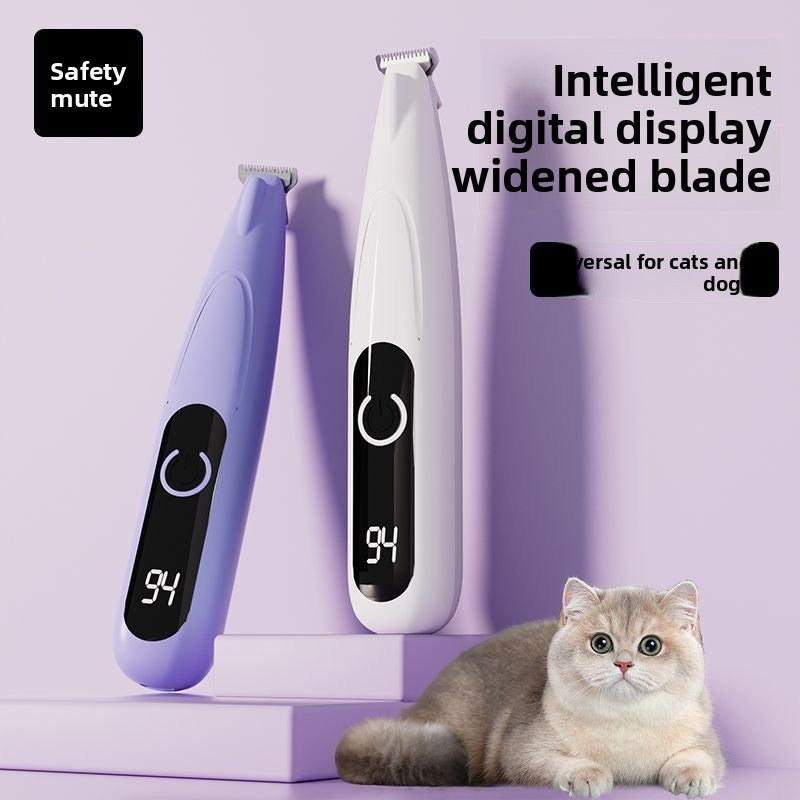 Rechargeable Pet Hair Trimmer with LED Light
