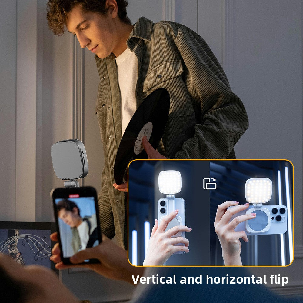 Mobile Phone Selfie Fill Light with Makeup Mirror