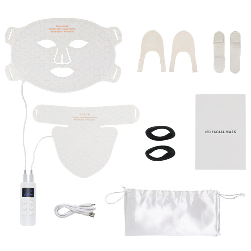 Silicone LED Facial Mask Device